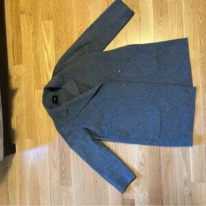 Theory Gray Wool Cashmere Blend Coat